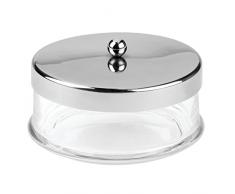 iDesign 23162EU Forma Apothekerglas für den Waschtisch, 12,4 x 0,254 x 7,6 cm, durchsichtig/poliert, Glas