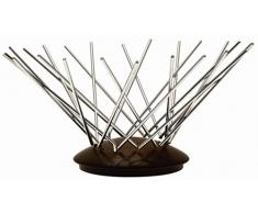 Unbekannt Legnoart Snow Flake Thermo Ashwood und Edelstahl Obstkorb, Silber, 325Â x 160Â mm