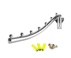 anpatio Edelstahl faltbar Wand montiert Kleiderbügel Coat Rack Abnehmbare stabile Swing Arm Design Space Saver mit Schrauben für Closet Laundry Room Trockner