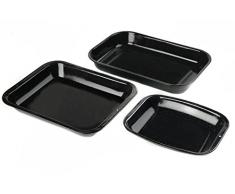 Russell Hobbs 3-teilig Emaille Glasemail und Hacken Tablett Set cw20701