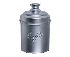 Excelsa Kaffeedose, aus Aluminium, Silberfarben