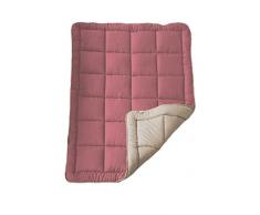 Viscio Trading Haus & Textiles Steppdecke, Mikrofaser, Pink, Einzelbett, 200 x 150 x 4 cm