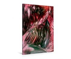 Premium Textil-Leinwand 80 x 120 cm Hoch-Format Blumen abstrakt - Encaustic | Wandbild, HD-Bild auf Keilrahmen, Fertigbild auf hochwertigem Vlies, Leinwanddruck von Ulrike Kröll