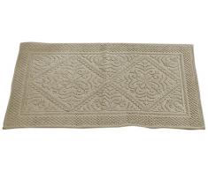 Bessere Trends/Pfanne Overseas Provence Jaquard Bad Teppich, beige, 53,3 x 86,4 cm