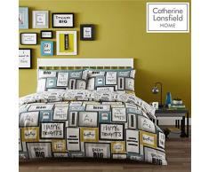 Catherine Lansfield Dream Big, Polyester-Baumwolle, Mehrfarbig, Doppelbett