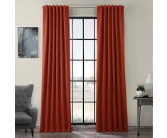 HPD Half Price Drapes BOCH-171518-120 Verdunkelungsvorhang (1 Panel), 50 x 120 cm, Fresco Blush