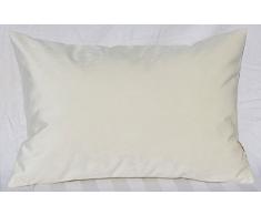 tangdepot Massiv Samt Überwurf Kissen Bezug/Euro Sham/Kissen Sham, Super Luxus Weich Kissen, Viele Farbe & Größe Optionen, Samt, Weiß, 12 x 18