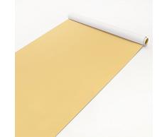 Klebefolie einfarbig - Farbe Honig - Selbstklebende Folie Möbelabdeckung Designfolie DIY Aufkleber Möbelfolie Glasfolie Holzaufleger Bastelfolie Dekofolie MaÃe HxB: 150cm x 100cm
