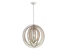 Trio Leuchten Pendelleuchte 305900130 Boolan, Naturholz holzfarbig, exkl. 1 x E27