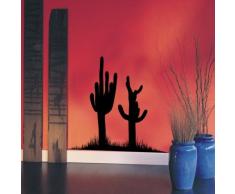 INDIGOS WG20457-31 Wandtattoo w457 Kakteen Pflanze Wandaufkleber, 96 x 86 cm, rot