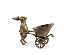 SPI Bunny mit Schubkarre Weinflaschenhalter