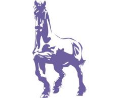 INDIGOS 4051095050018 Wandtattoo w605 Pferd 120 x 66 cm Wandaufkleber in 3 Größen, violett