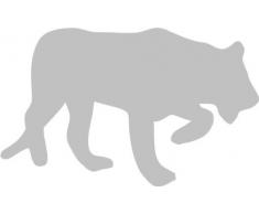 INDIGOS 4250380592756 Wandtattoo W051 Puma Afrika 80 x 49 cm, silber