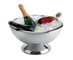 Weis Champagnerkühler doppelwandig, Edelstahl, Silber, 44 x 44 x 26 cm