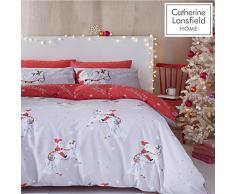 Catherine Lansfield Bettwäsche-Set, Polycotton, Polycotton, grau, Doppelbett