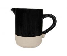 Creative Co-op Krug aus Steingut, matt, cremefarben