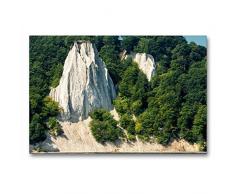 Premium Textil-Leinwand 90 x 60 cm Quer-Format Königsstuhl | Wandbild, HD-Bild auf Keilrahmen, Fertigbild auf hochwertigem Vlies, Leinwanddruck von Nordbilder Fotografie aus Leidenschaft