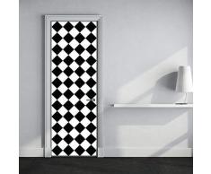 Walplus Wandaufkleber Diamonds Muster 6 Packungen Tür Wandmalerei Abnehmbare Selbstklebend Aufkleber Wohnzimmer Küche Möbel Büro Dekor Restaurant bar Cafe Hotel Heim Dekoration Mehrfarbig