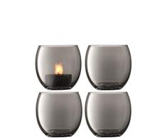 LSA International Teelichthalter, Zinkblech, 6,5 cm hoch