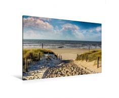 Premium Textil-Leinwand 120 x 80 cm Quer-Format Ostfriesland - an der Nordsee | Wandbild, HD-Bild auf Keilrahmen, Fertigbild auf hochwertigem Vlies, Leinwanddruck von Peter Roder
