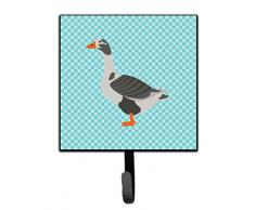 Caroline s Treasures West of England Gans blau kariert Wandhaken, Multicolor, S