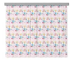 AG Design Disney Princess Prinzessinen Kinderzimmer Gardine/Vorhang, Stoff, Mehrfarbig, 0, 1 x 180 x 160 cm, 2
