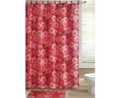 Papillon 180 x 200 cm Polyester Rot Daisy Vorhang für die Dusche
