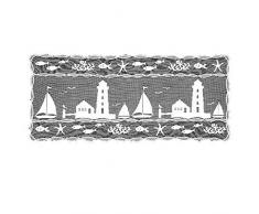Heritage Lace Harbor Lights 35,6 cm von 91,4 cm Läufer, weiß