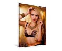 Calvendo Premium Textil-Leinwand 60 cm x 90 cm hoch, EIN Motiv aus dem Kalender Bionda S. Model aus Leidenschaft | Wandbild, Bild auf Keilrahmen, Fertigbild Leinwand, Leinwanddruck Menschen Menschen