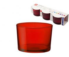 Bormioli Rocco Set 6 x 3 Gläser Glas Bodega Mini Rot Arredo Deck
