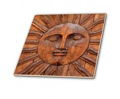 3dRose Mexiko, San Miguel de Allende. Sun Carven auf Eingang Holt. – Keramik Fliesen, 12 Zoll (CT 208268 _ 4)