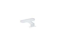 Tiger LED Badezimmerleuchte Yaro, Lampe zur Montage auf Spiegel oder Spiegelschrank, Metall, Farbe: Weiß, 18 x 13 x 3.9 cm, 4000K ( Neutralweiß ), IP44