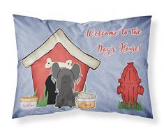 Caroline s Treasures bb2866pillowcase Hund House Collection Chinesischer Schopfhund schwarz Stoff Kissenbezüge, Standard, Multicolor
