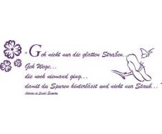 INDIGOS 4051719359237 Wandtattoo, Vinyl, violett, 60 x 10 x 10 cm