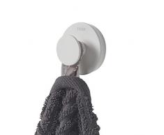 Tiger Urban Haken groß, Handtuchhaken zum Schrauben, Farbe: Weiß, mit austauschbaren Dekor-Ringen zur individuellen Gestaltung