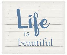 Lichterkette Company Life is Beautiful-White Hintergrund, zum Aufhängen 25,4 x 30,5 cm