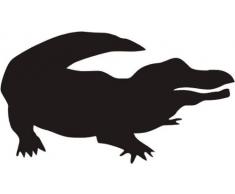 INDIGOS 4250380593388 Wandtattoo w052 Krokodil Afrika 96 x 53 cm, schwarz