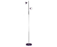 Naeve Leuchten LED Stehleuchte, 2flg. Metall 3 W, chrom 7 x 7 x 145 cm