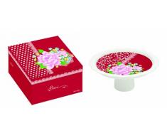 Baci Milano Tortenständer aus Porzellan, Rot