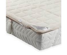 ODEJA Home Nature Double Comfort Matratzenschoner für Kingsize-Matratze, 200 x 160 cm, elfenbeinfarben