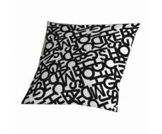 Sabanalia Buchstaben – Makeup für Tagesdecke 50 x 50 Schwarz
