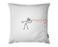 Bonamaison Dekorativ Kissenhülle, Kissenbezug, Zierkissenbezug, Wohnkultur, Für Sofa, Kaffeestube, Größe: 45X45 cm - Entworfen und hergestellt in der Türkei