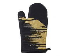 Premier Housewares, Baumwolle, schwarz/Gold, Einzelbett