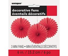 Unique Industries 63255 Decoration Party-Deko, Papier, rot