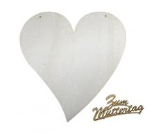 Petras Bastel News Bastelset, Holz, holzfarben, 22x22x0.5 cm