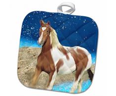 3dRose Topflappen, weiß, 20,3 x 20,3 cm