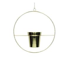 Blumentopf Metall - gold