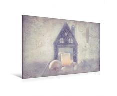 Premium Textil-Leinwand 120 x 80 cm Quer-Format Weihnachten Laterne | Wandbild, HD-Bild auf Keilrahmen, Fertigbild auf hochwertigem Vlies, Leinwanddruck von Monika Felber