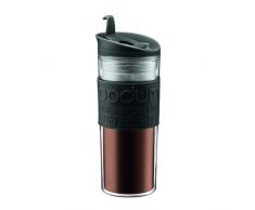 Bodum Travel 11101-01S Thermobecher aus Kunststoff, mit Klappdeckel, 0,45 l