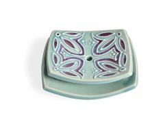 AshenWren Ceramics Tiered Seifenschale, Teal Blau Teal Blau
